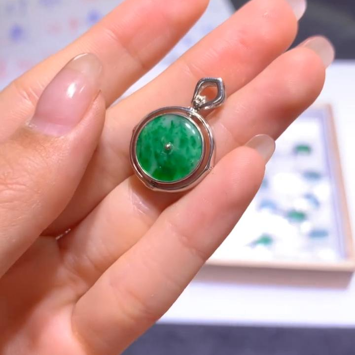 【逍遥】天然A货翡翠平安扣吊坠*705/464616/多样性发/1件