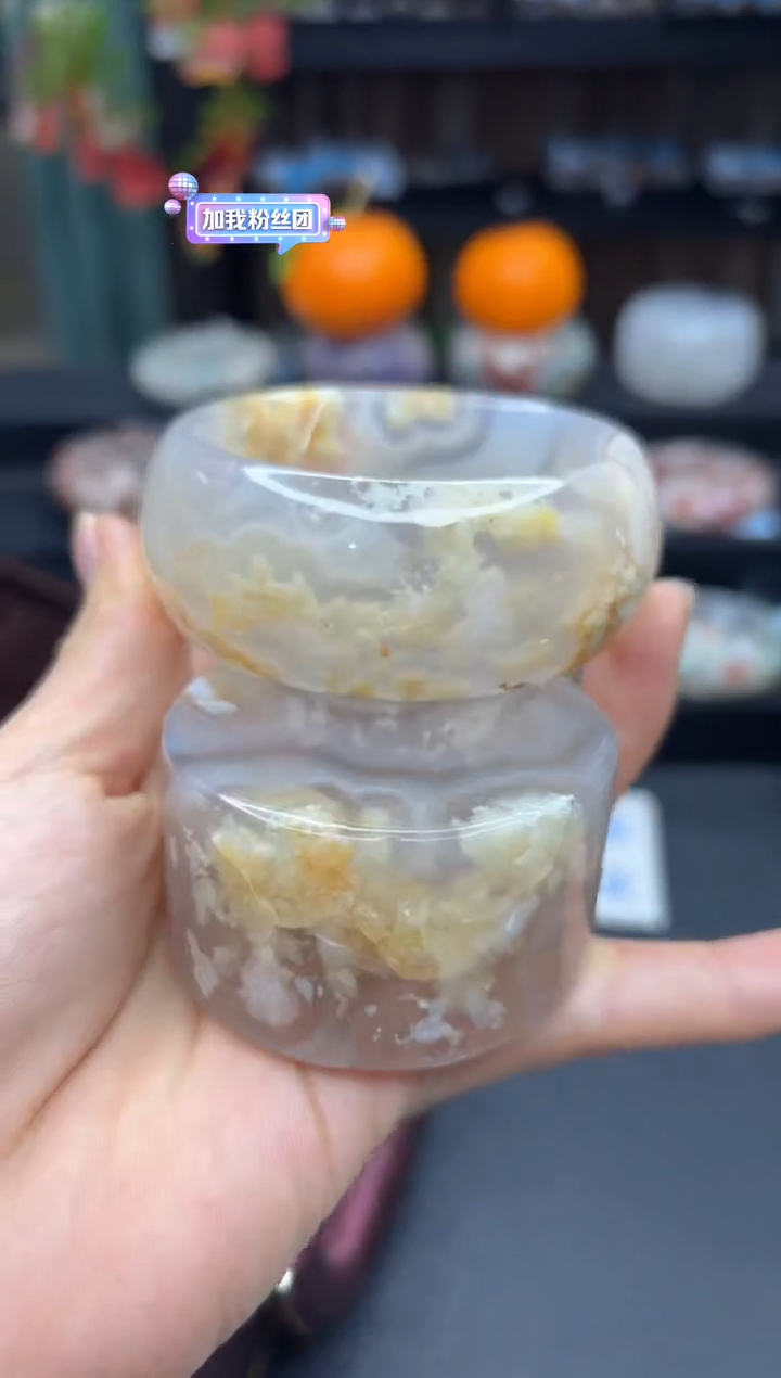 【闪购商品】石英质玉手镯未镶嵌233（57圈赠送镯心）