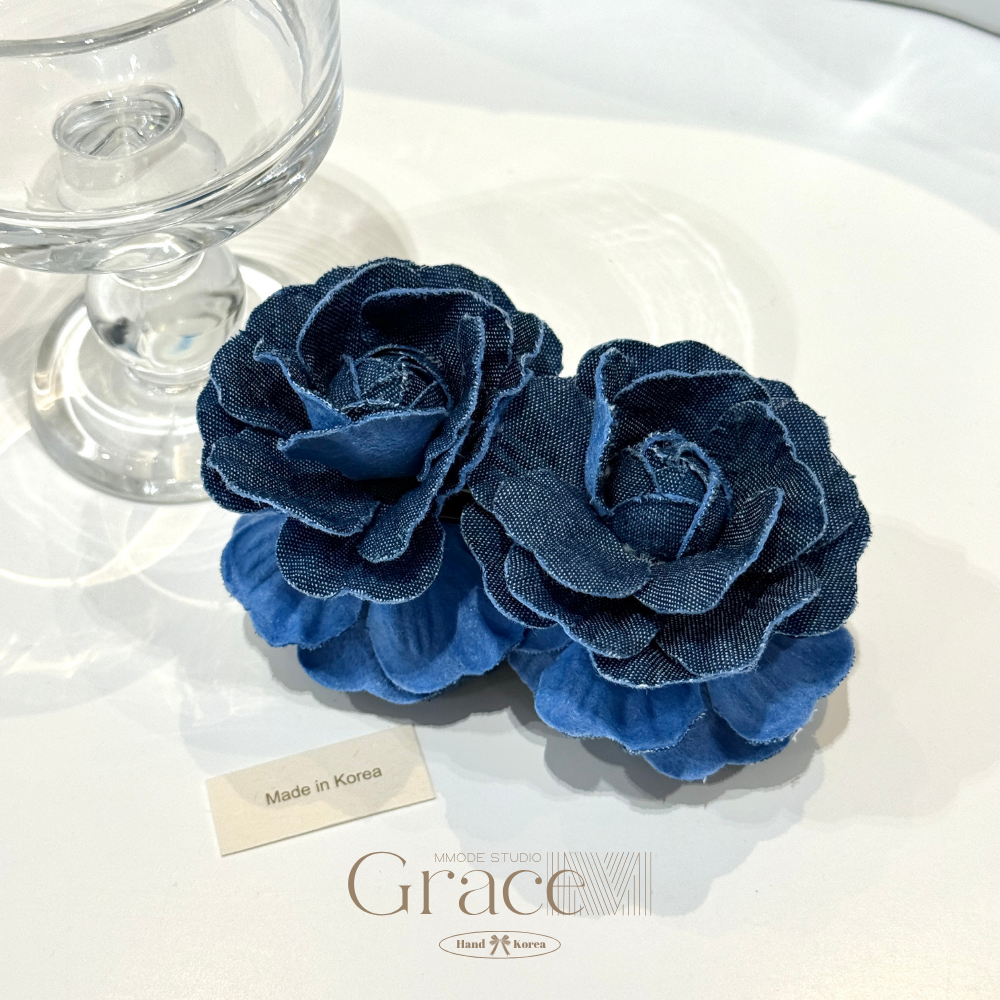 「明星系列-牛仔山茶」韩国25盛夏百搭香蕉夹