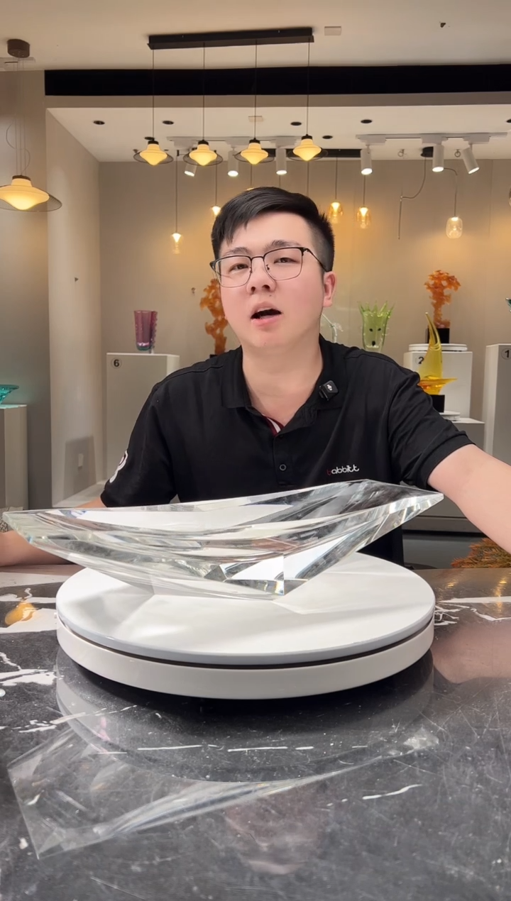 摆件鱼巴比特美学-透明色冰湖