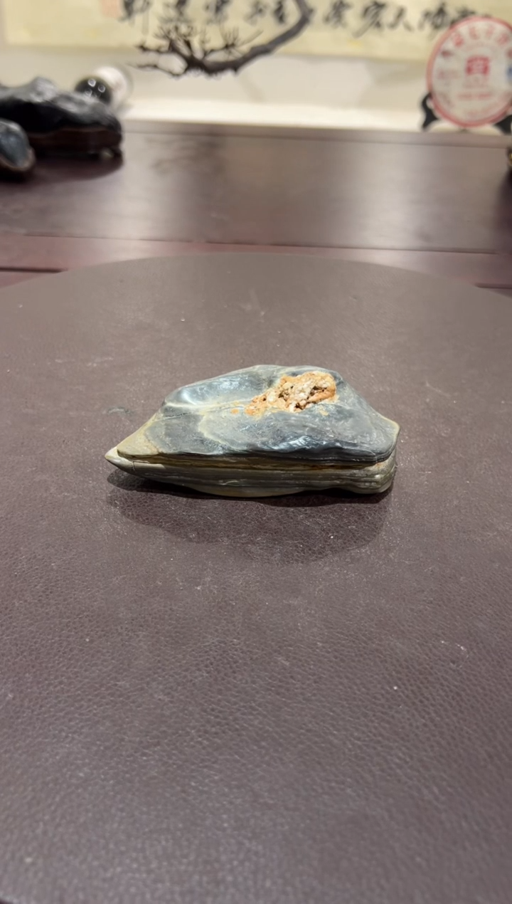 天****息意境典雅砚台烟缸摆件