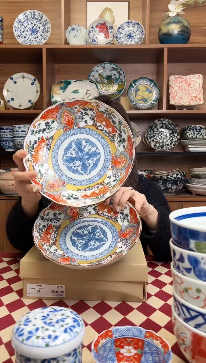 【闪购商品】瓷片吉祥龍20.5cm深盘 2只礼盒装