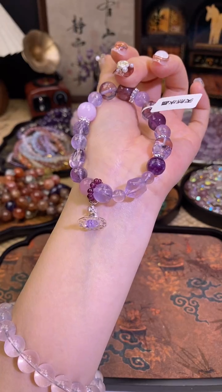 【闪购商品】紫晶手链未镶嵌270手串