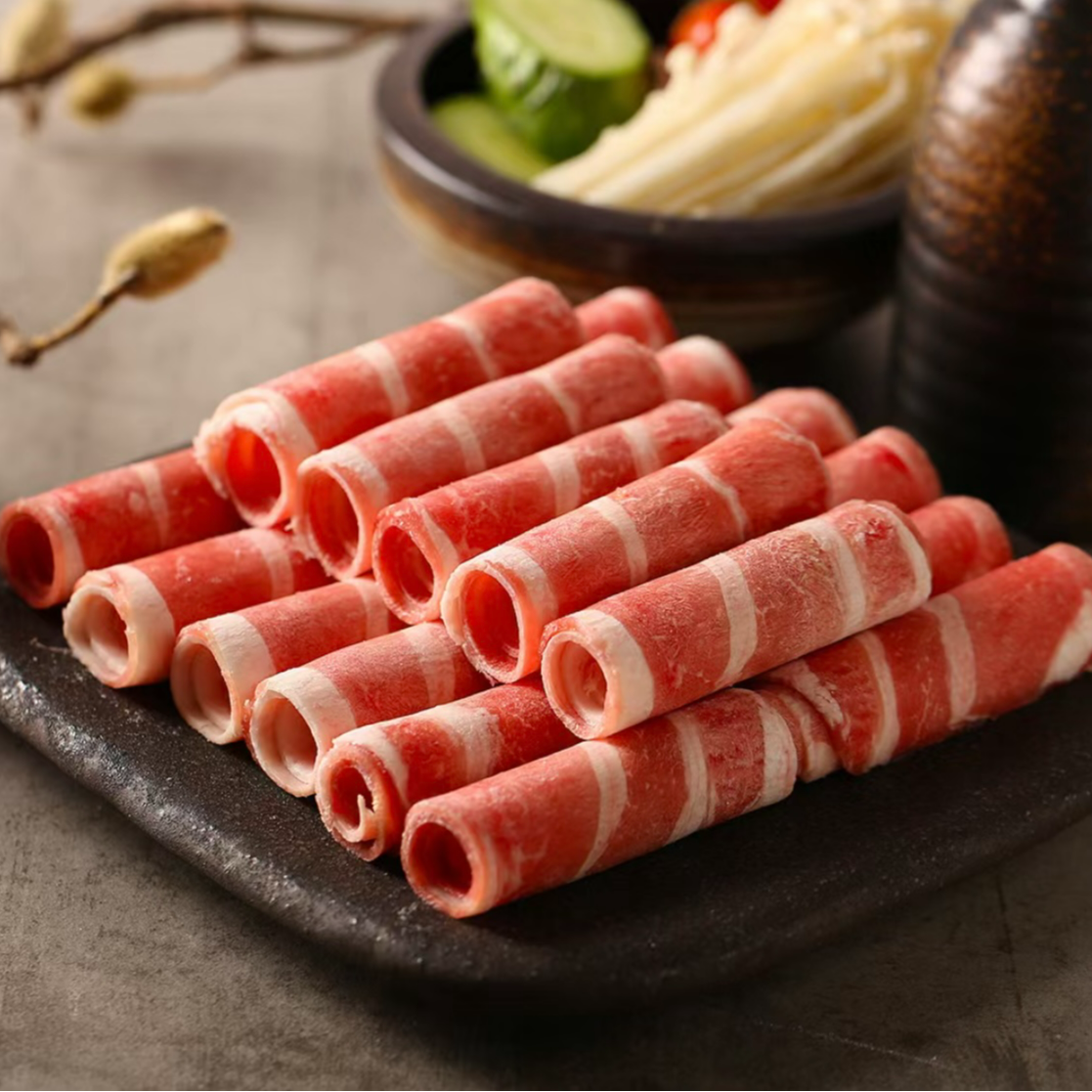 精品肥牛肉卷 手工打卷 整肉原切 清真 无科技、无狠活