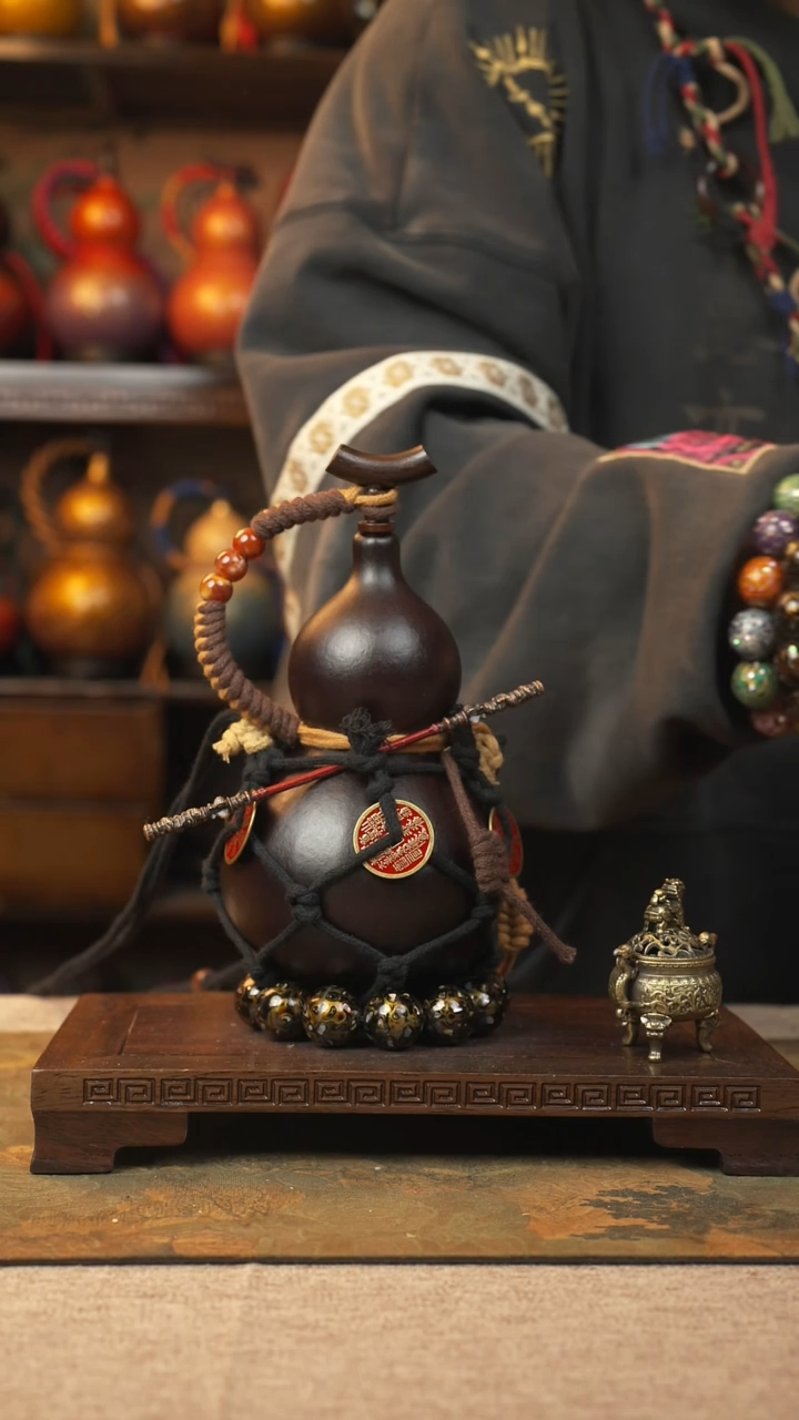 【闪购商品】006大漆酒葫芦一物一拍记葫堂出品