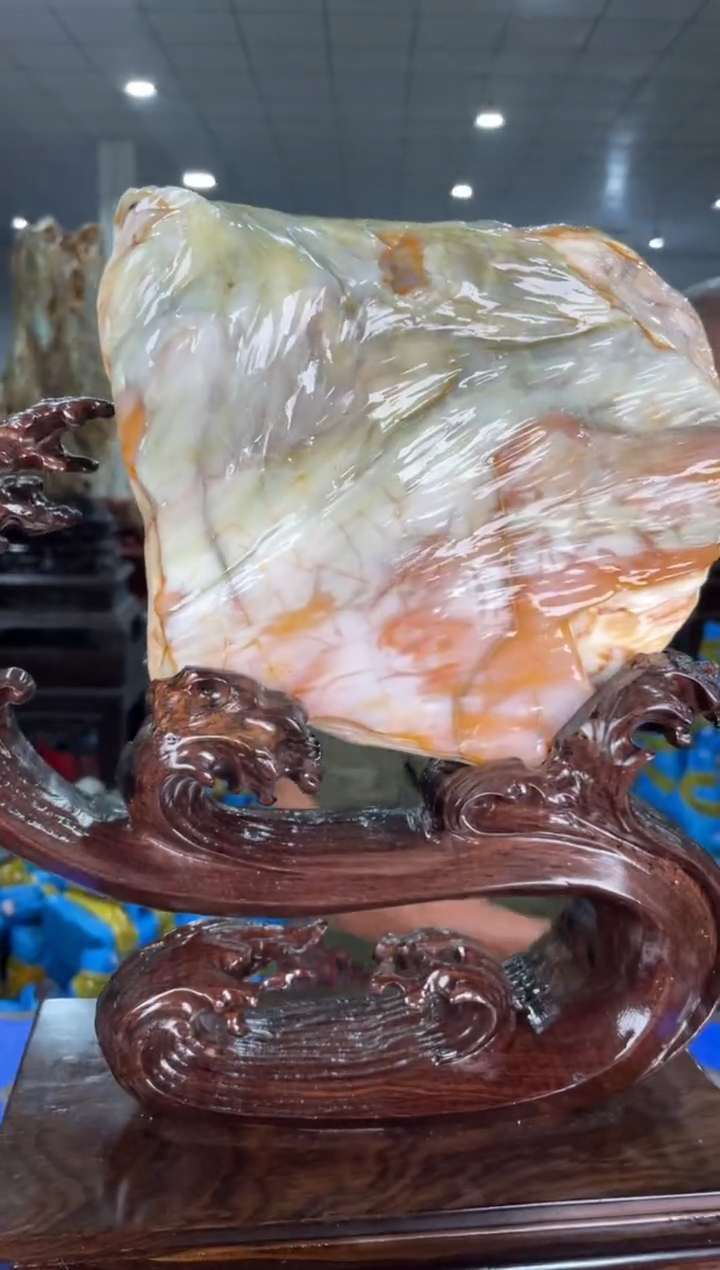 硅化玉摆件未镶嵌26