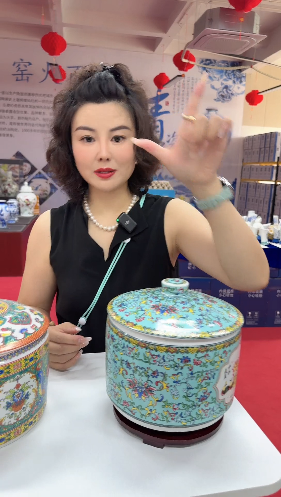 盖子款陶瓷景德镇其他摆件