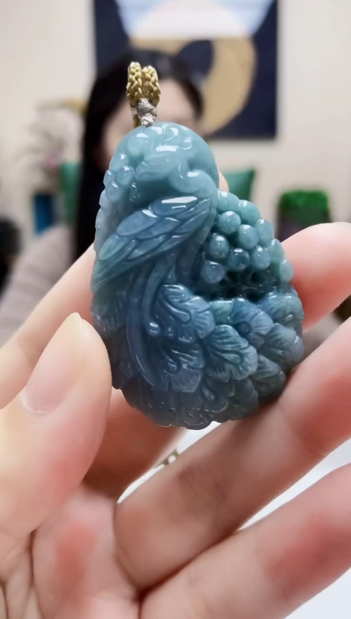 颈饰未镶嵌定制翡翠吊坠6