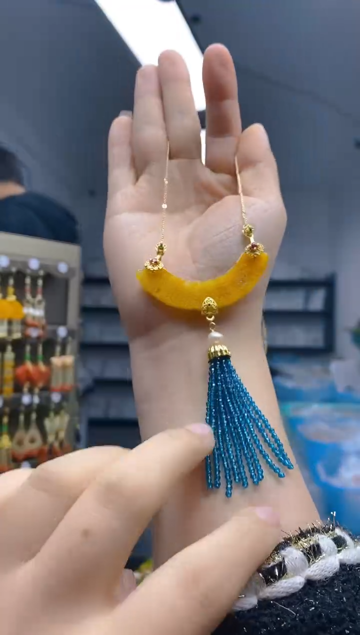 【闪购商品】翡翠耳饰合金0322翡翠锁骨链