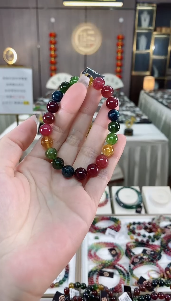 【闪购商品】单圈手串9mm+未镶嵌碧玺（多样性发一条）hon