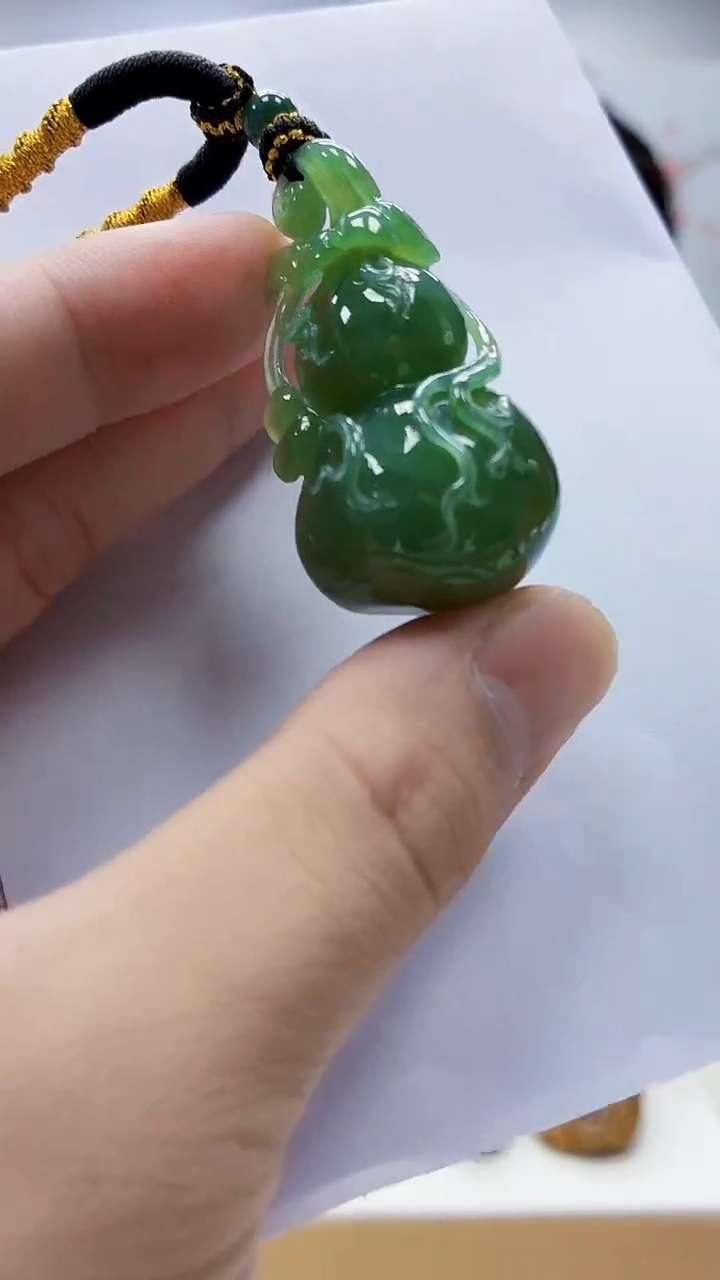未镶嵌定制翡翠5060bb-毛货挂件77