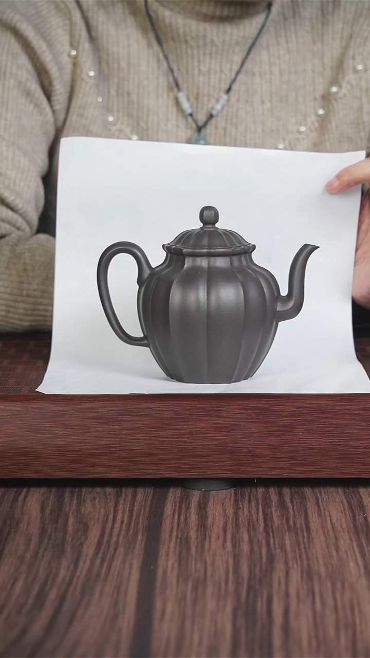 【闪购商品】紫砂茶壶筋纹器 天青 迎台醉客