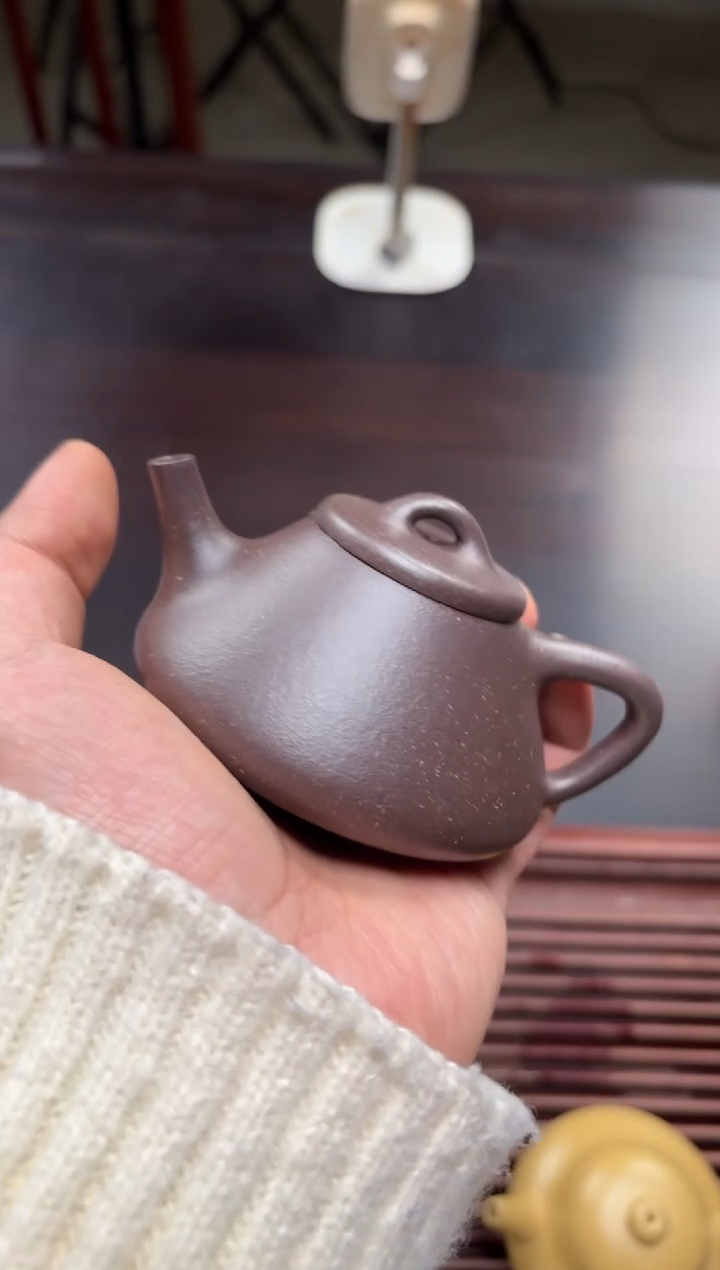 【闪购商品】紫砂茶壶紫泥子冶石瓢140毫升