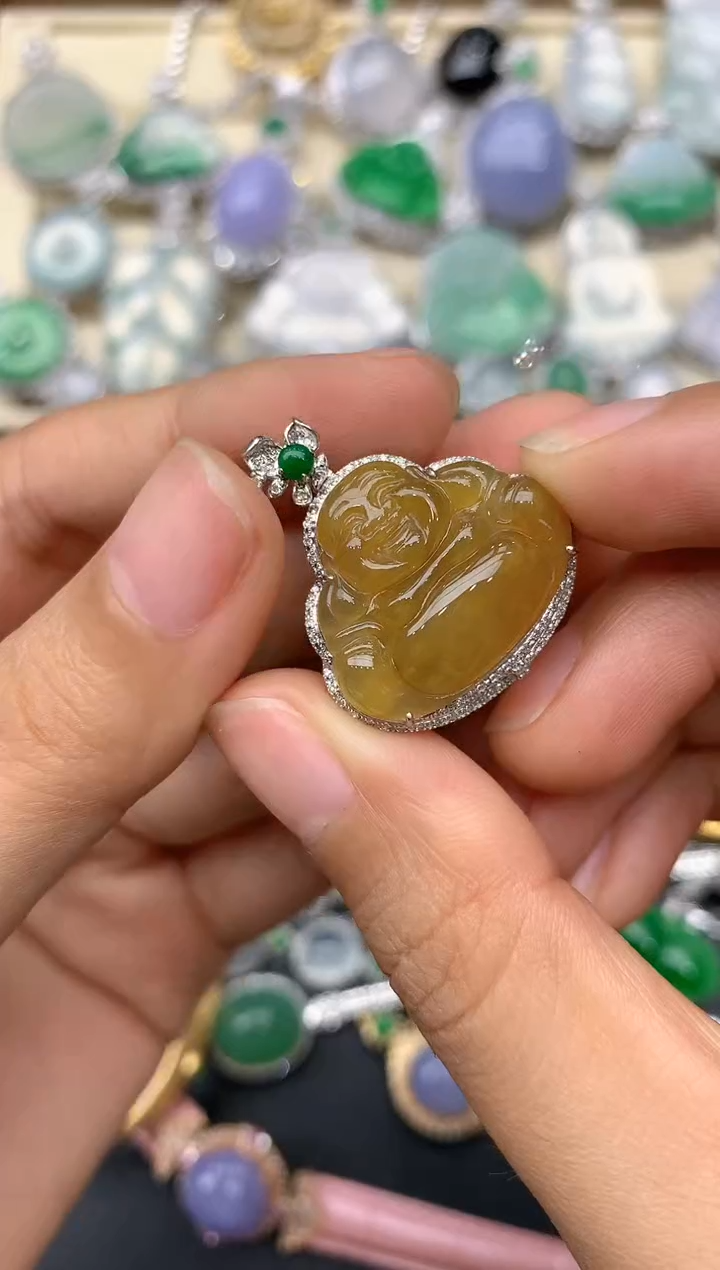 【闪购商品】翡翠颈饰18K金镶嵌213-中国好珍宝