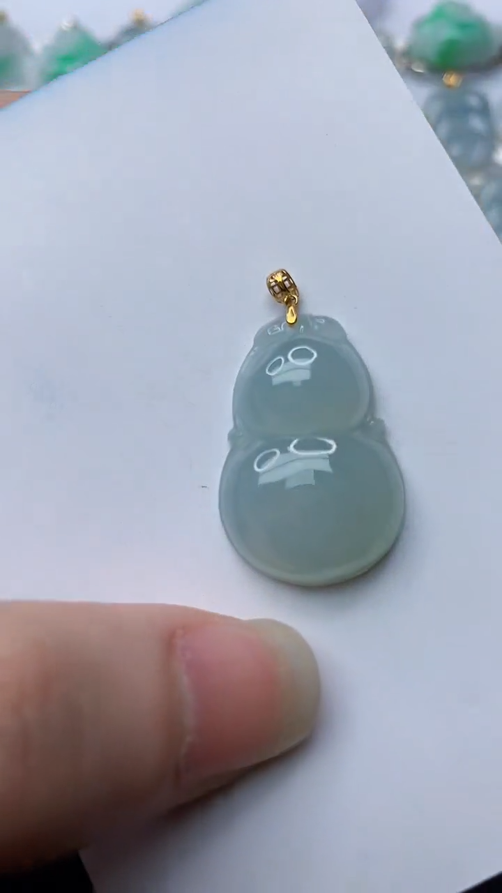 【闪购商品】翡翠颈饰18K金镶嵌71............