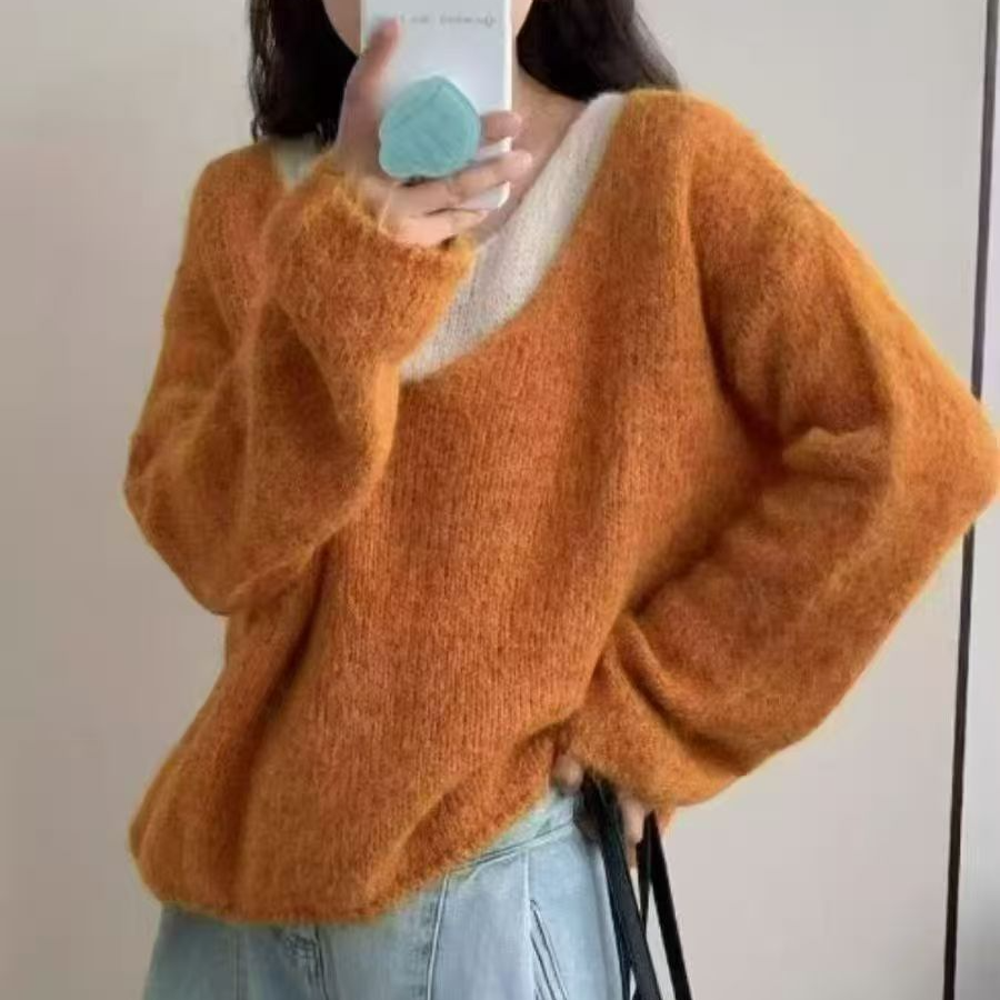 L衣长57    6672【奶油茶会】毛衣