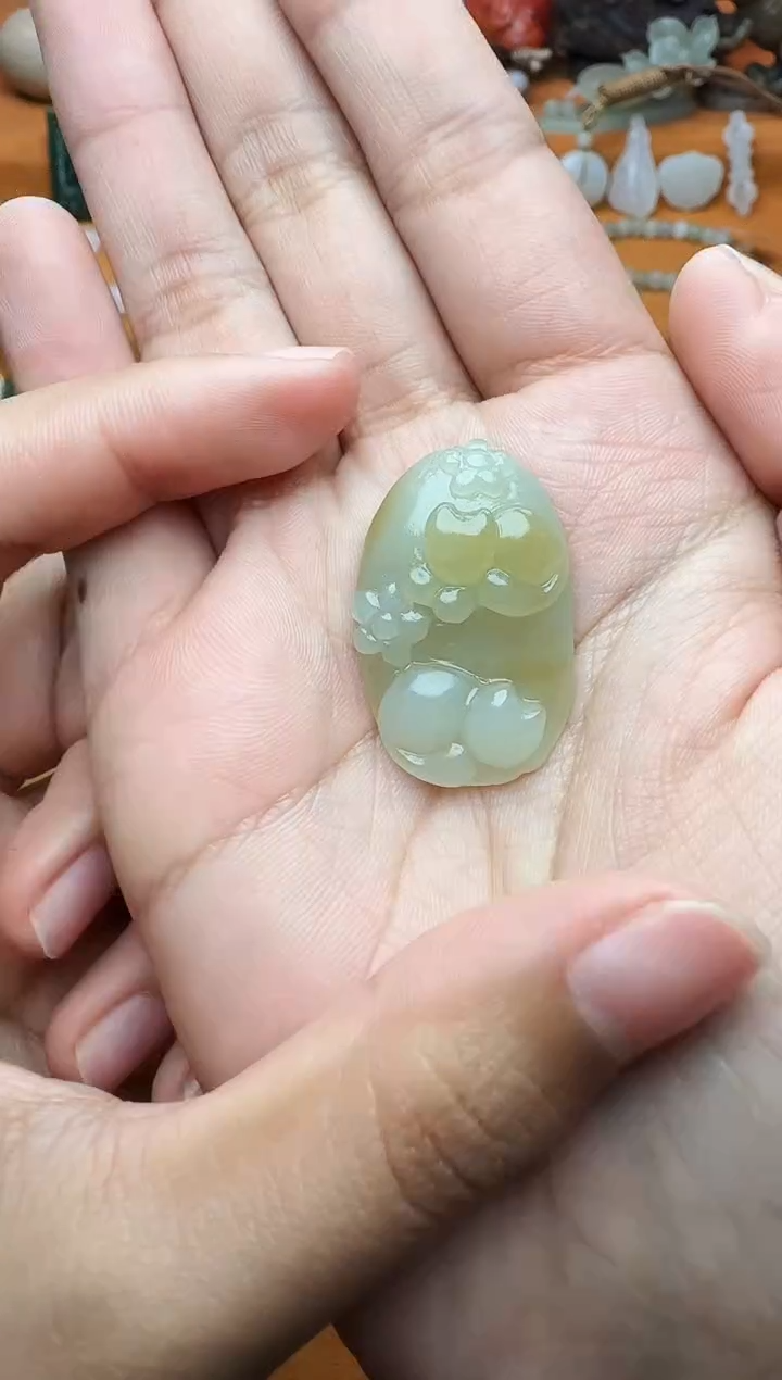 【闪购商品】和田玉颈饰未镶嵌小猫03