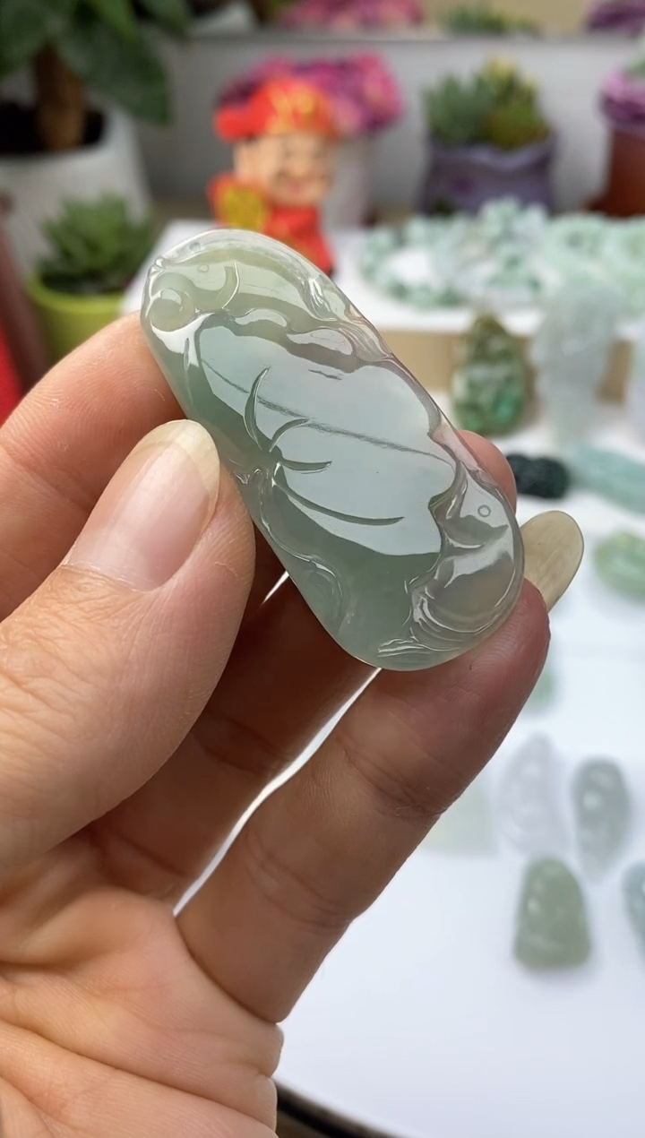 颈饰未镶嵌翡翠海*心天然缅甸翡翠A货3单