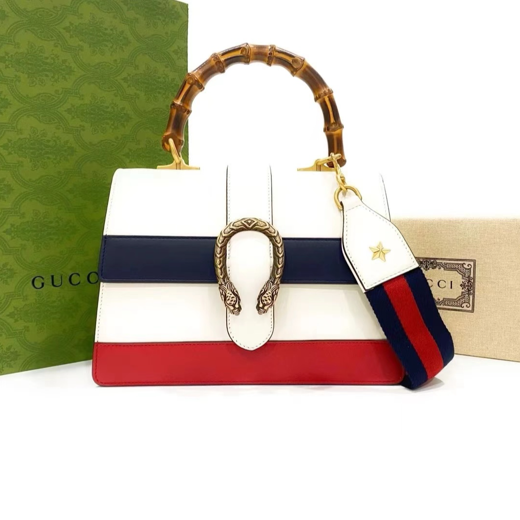 99新 GUCCI/古驰 竹节酒神/单肩斜挎包/严选