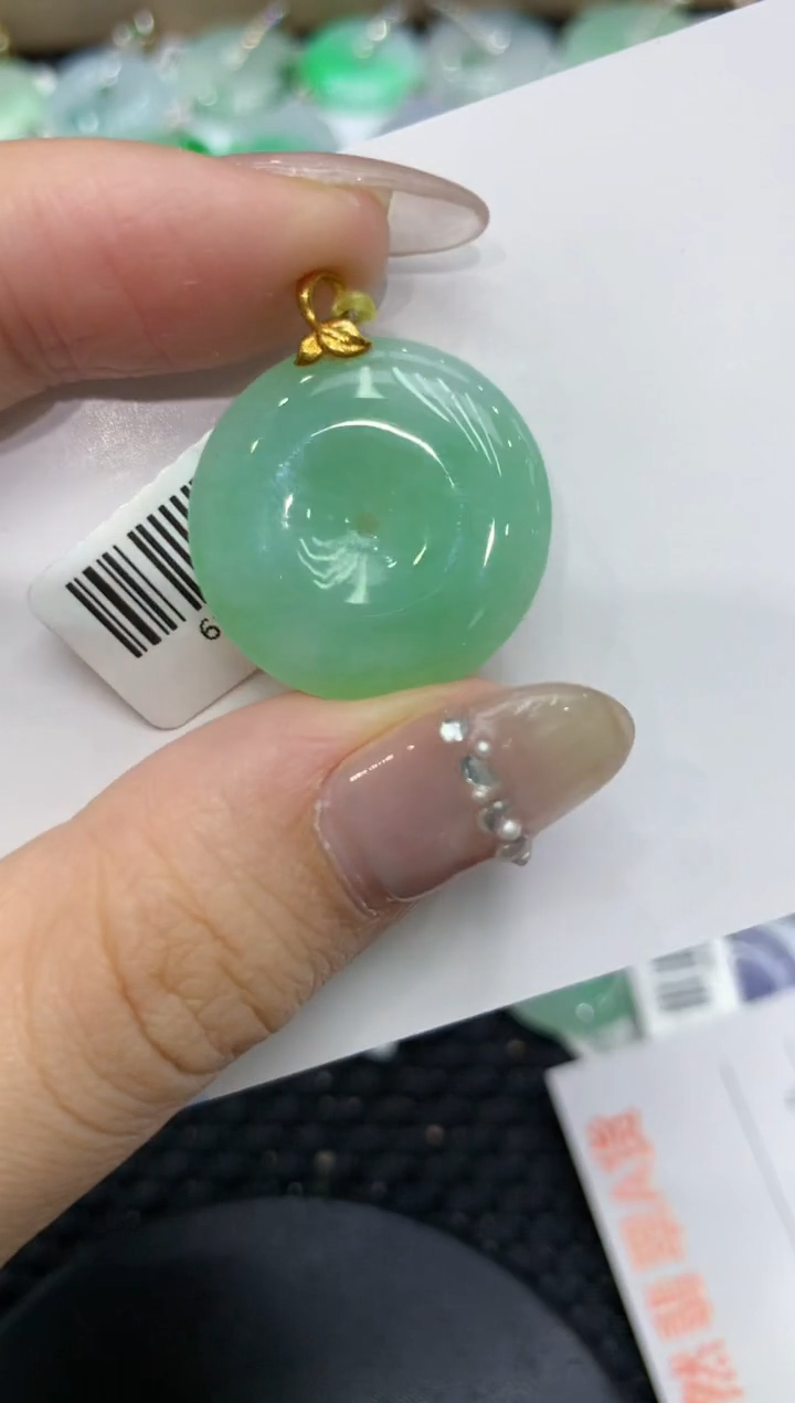 【闪购商品】翡翠颈饰18K金镶嵌222222222