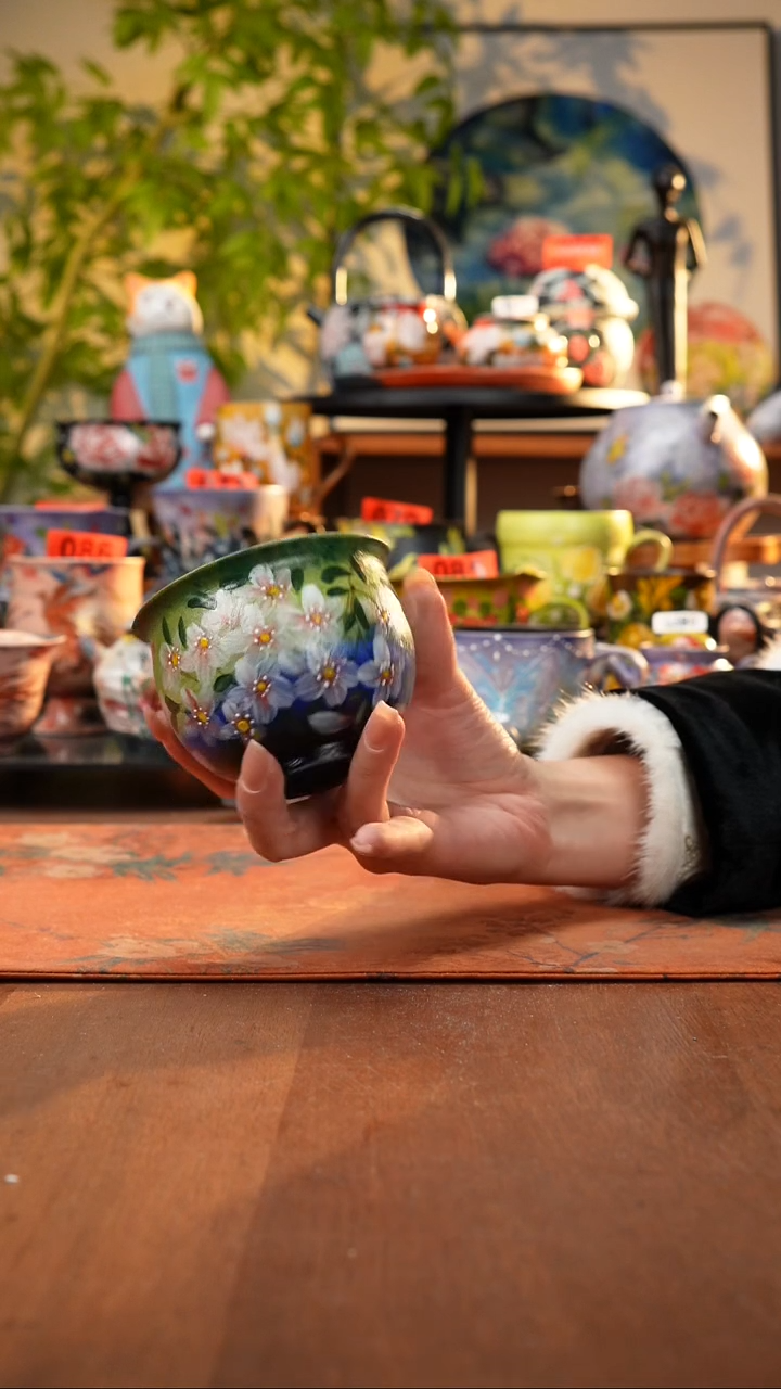 瓷片景德镇手工手绘239