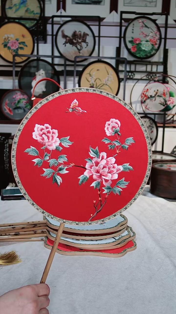 【闪购商品】织绣苏绣绣花圆形团扇