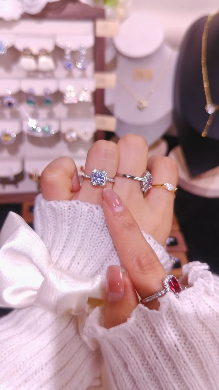 合金合成立方氧化锆戒指