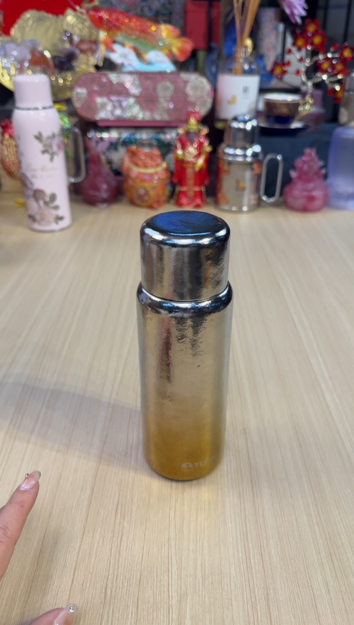 87特美刻磁吸焖茶杯420mL-亮面渐变金+