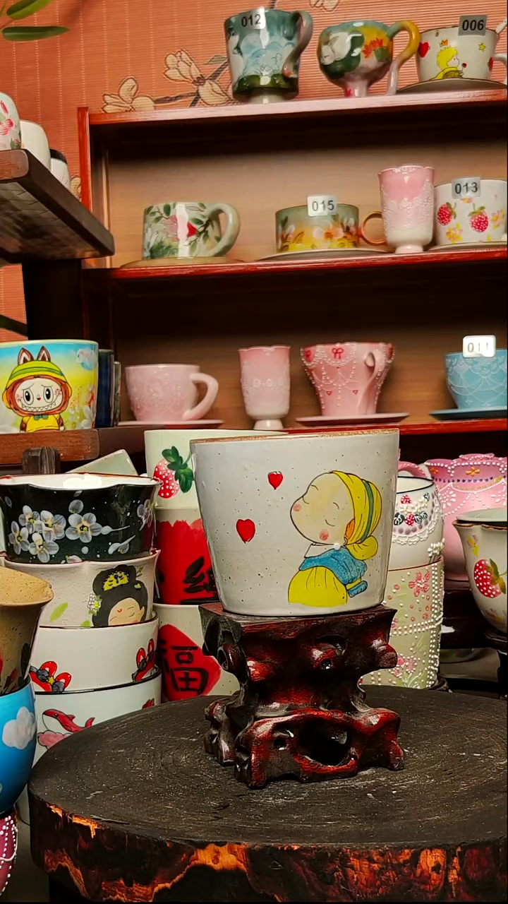 摆件陶景德镇手绘创意陶瓷有瑕