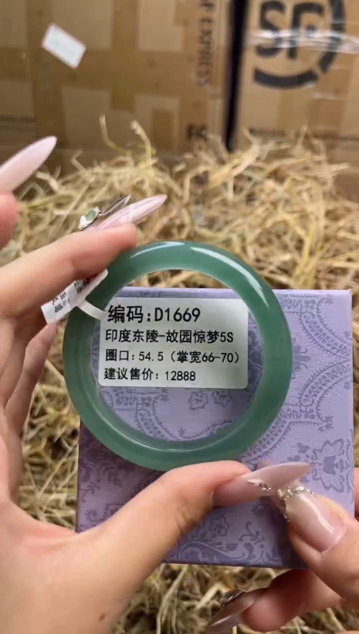 未镶嵌手镯石英岩玉d1669-54.5