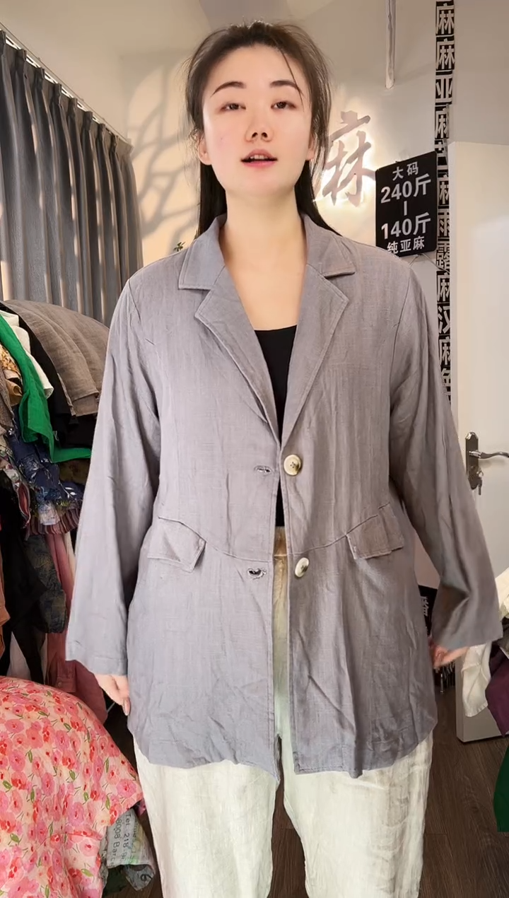 亚麻汉麻苎麻大码女装。