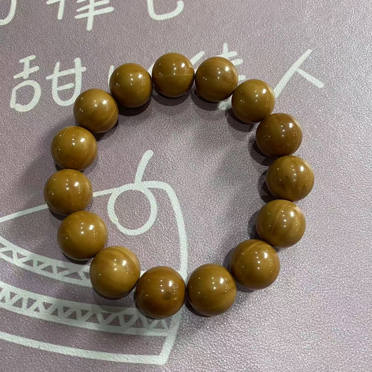 P141 光珠猴头1.7cm圆珠手串