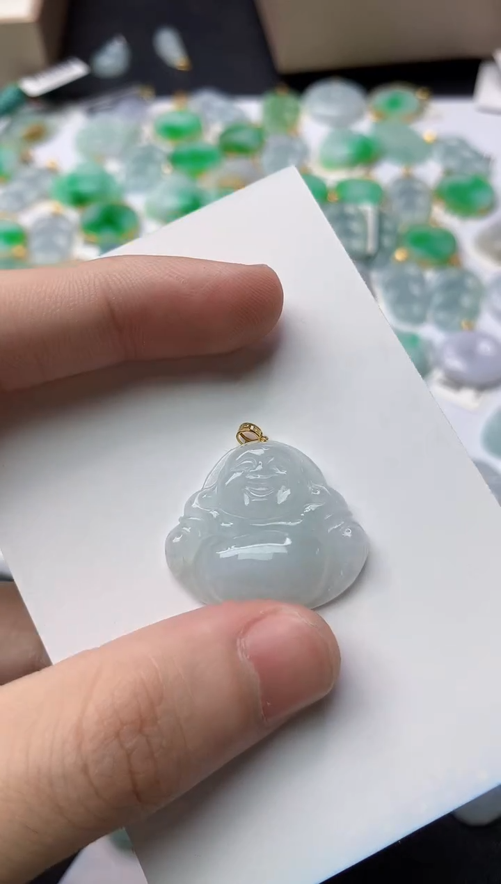 【闪购商品】翡翠颈饰18K金镶嵌11...........