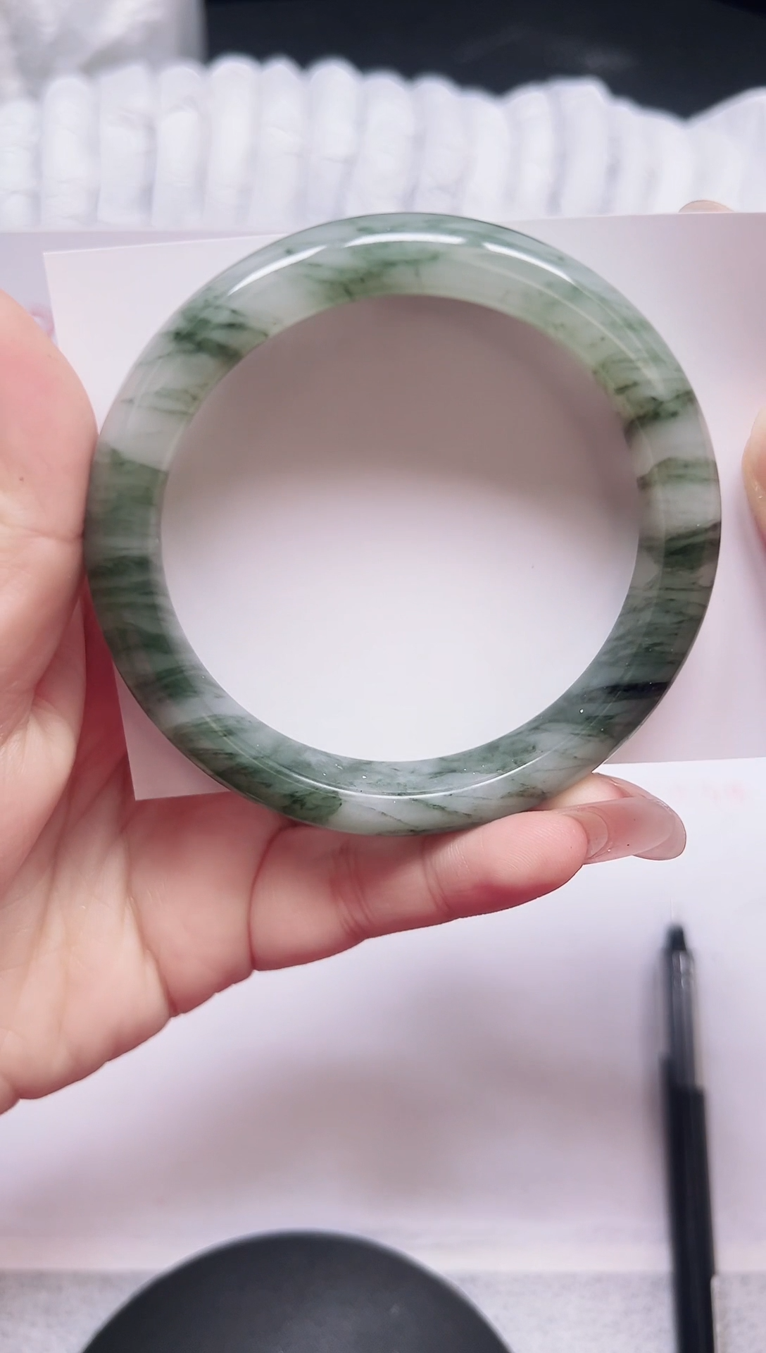 未镶嵌手镯石英质玉73-58.5