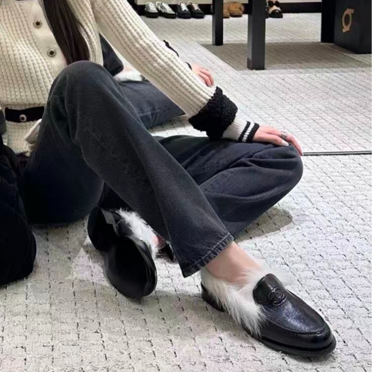 未使用 Chanel/香奈儿 圆头莫卡辛鞋