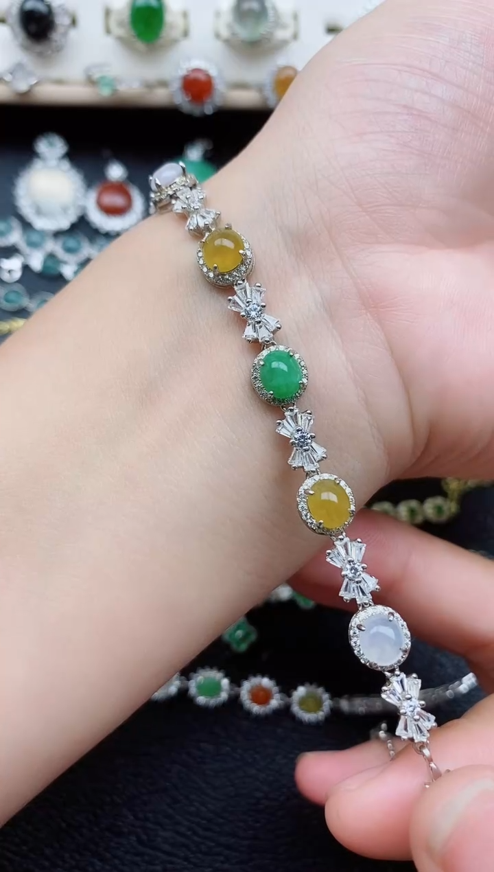 【闪购商品】翡翠戒指银S925镶嵌11111