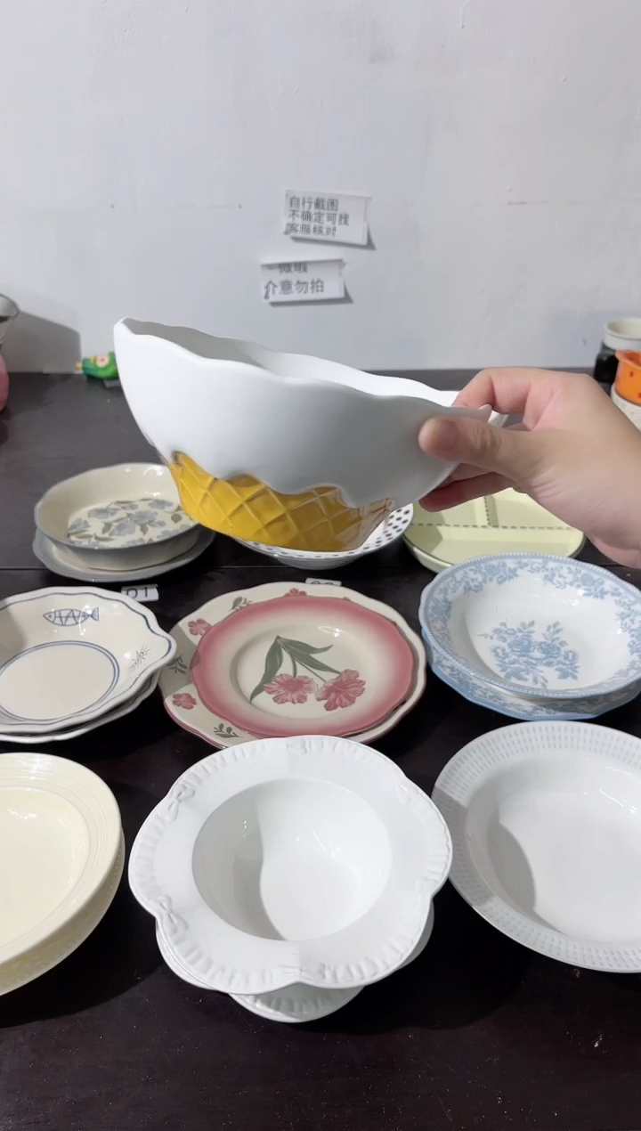 陶陶直播微瑕白巧面碗*1