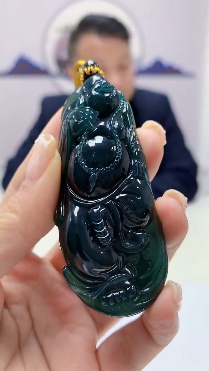 【闪购商品】定制翡翠未镶嵌4969ms-毛货44佛