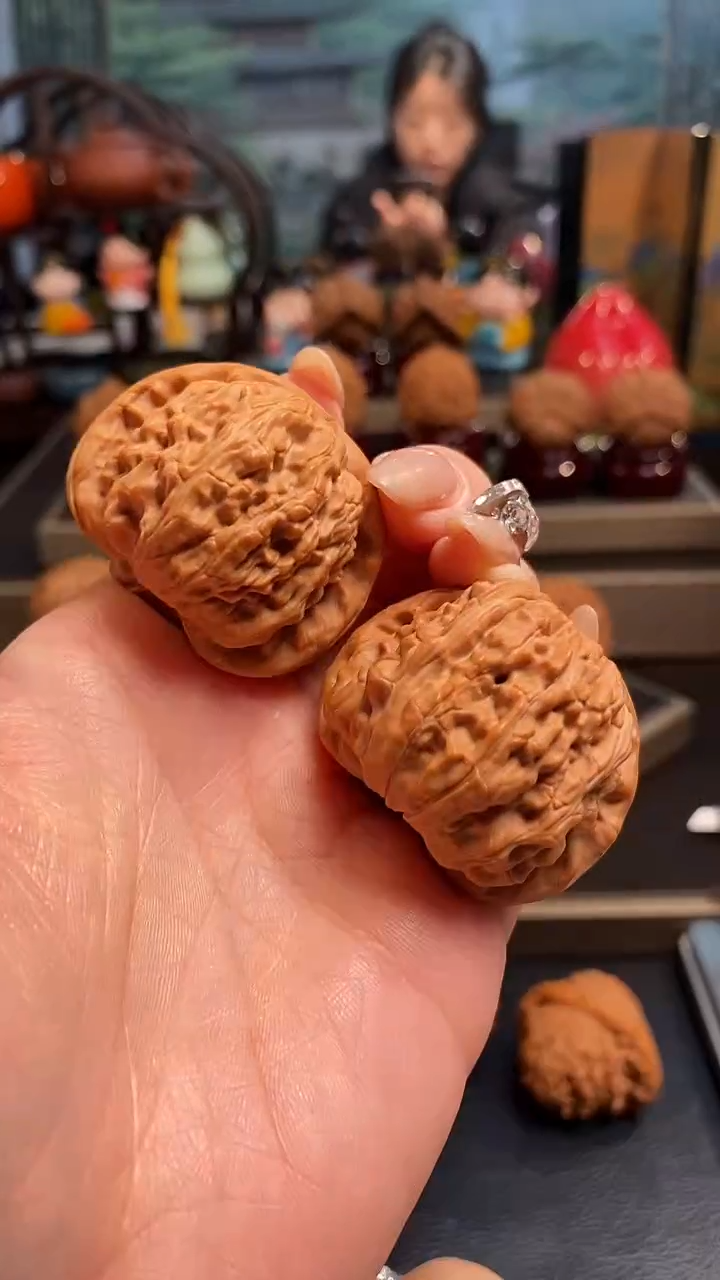 【闪购商品】文玩核桃把件A368白狮子41