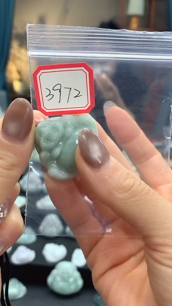 颈饰未镶嵌翡翠佛公3972