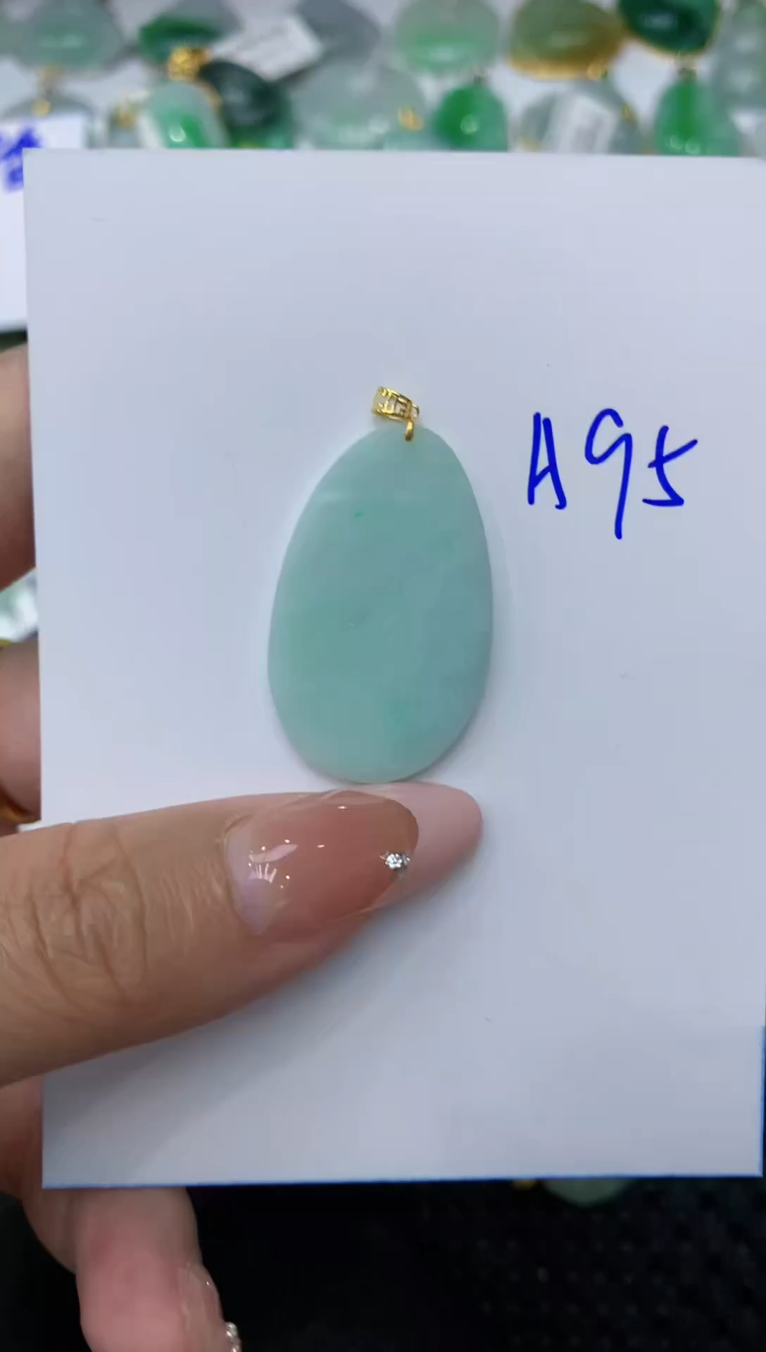 【闪购商品】翡翠颈饰18K金镶嵌111111111