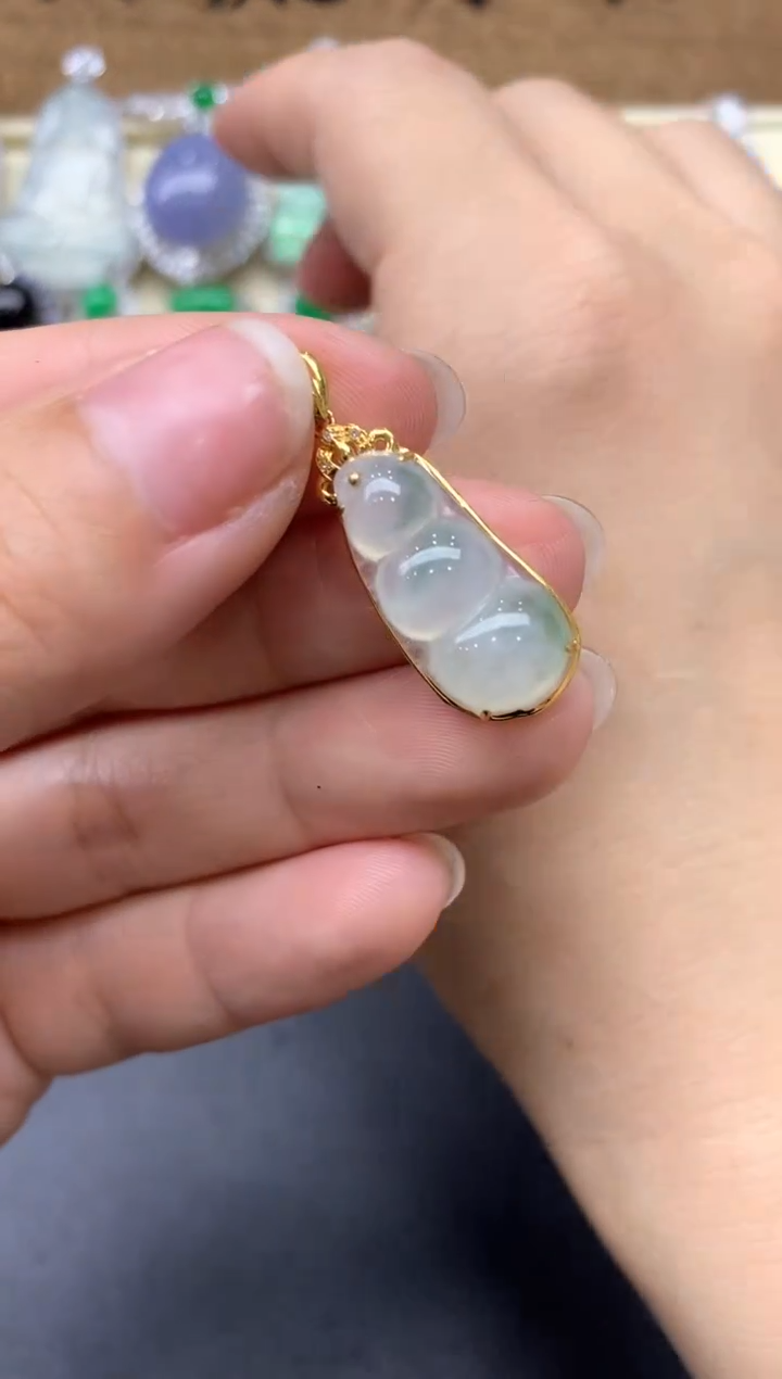 【闪购商品】翡翠颈饰18K金镶嵌158-中国好珍宝