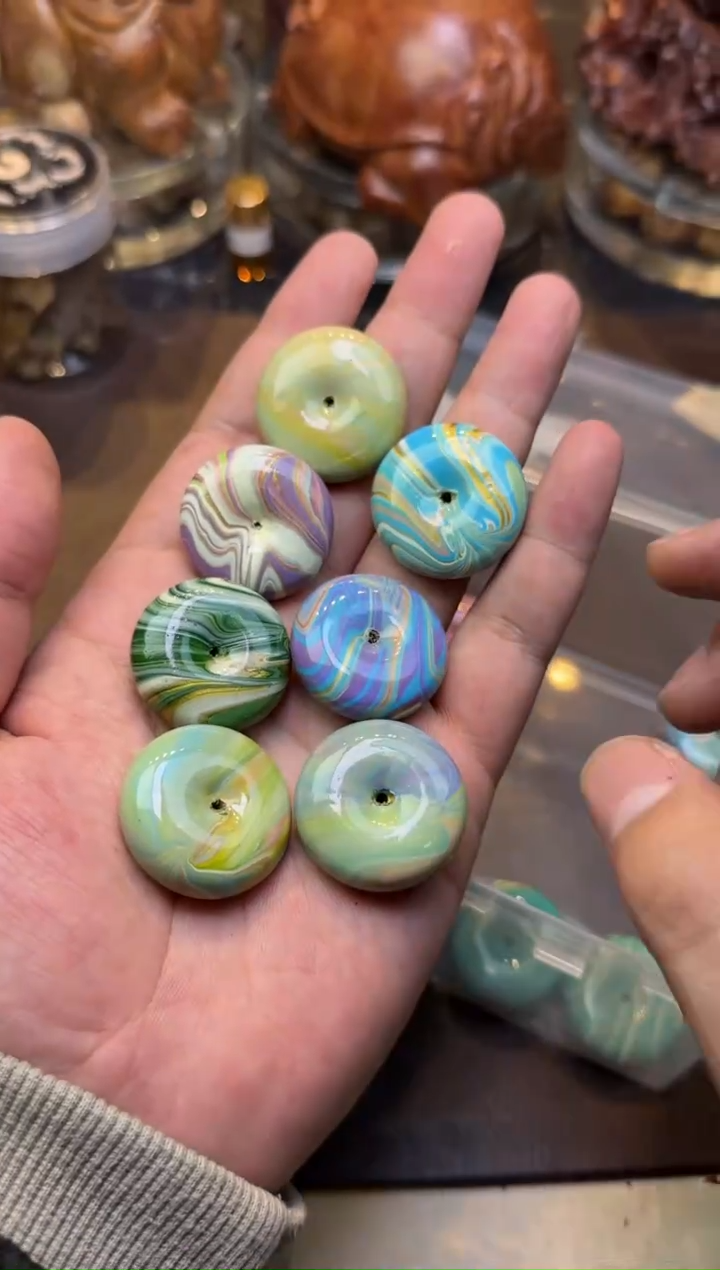 大漆工艺品把件大漆平安扣一个