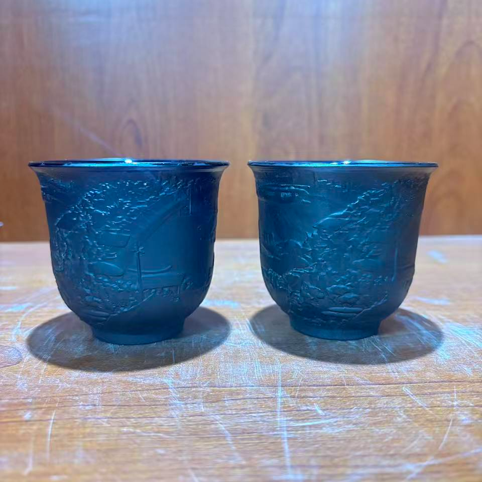 景德镇陶瓷/山水紫砂杯