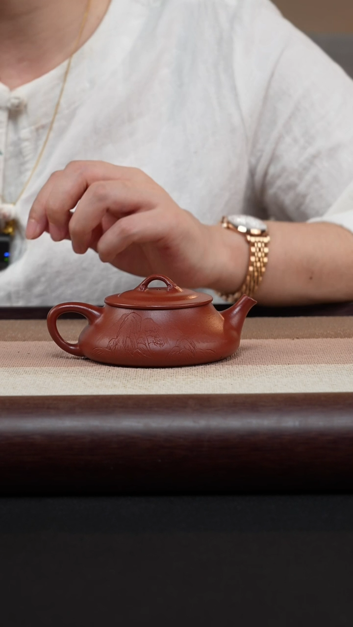 【闪购商品】紫砂茶壶朱泥-石瓢MH-1700