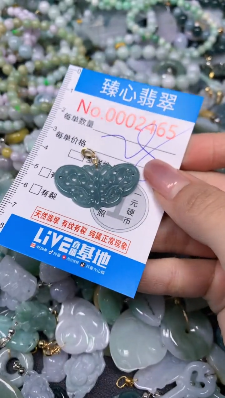 【闪购商品】翡翠颈饰未镶嵌含绳0002465