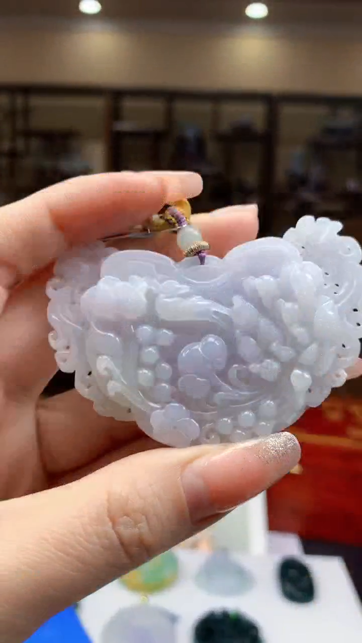 【闪购商品】定制翡翠未镶嵌1002ry-毛货挂件52