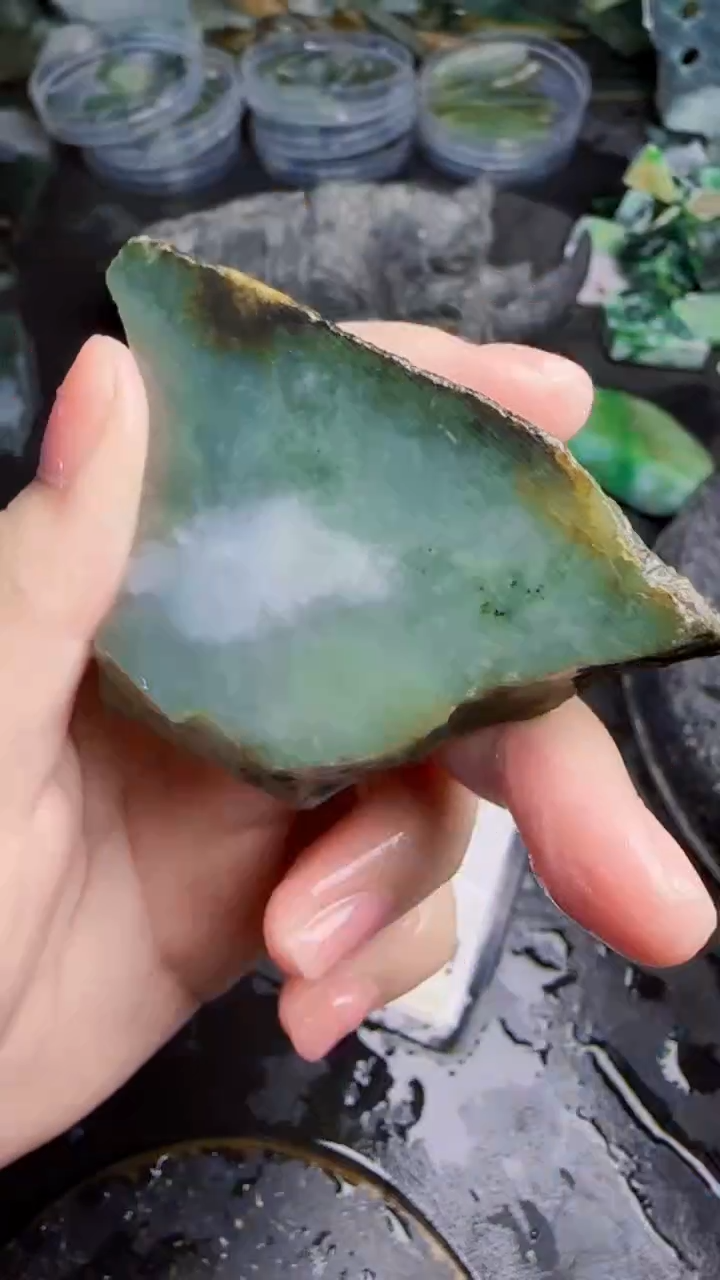 未镶嵌挂件翡翠天然翡翠023