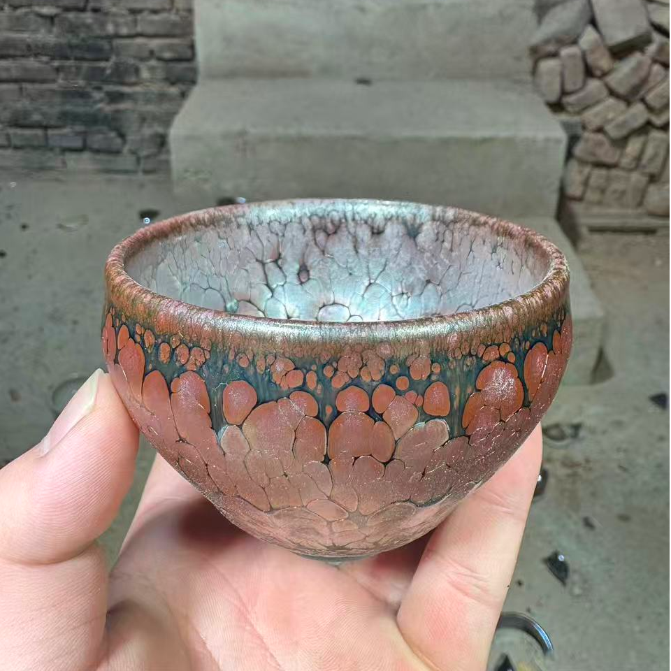 建窑--建盏 思念 茶盏主人杯礼盒装带溯源证书 电烧