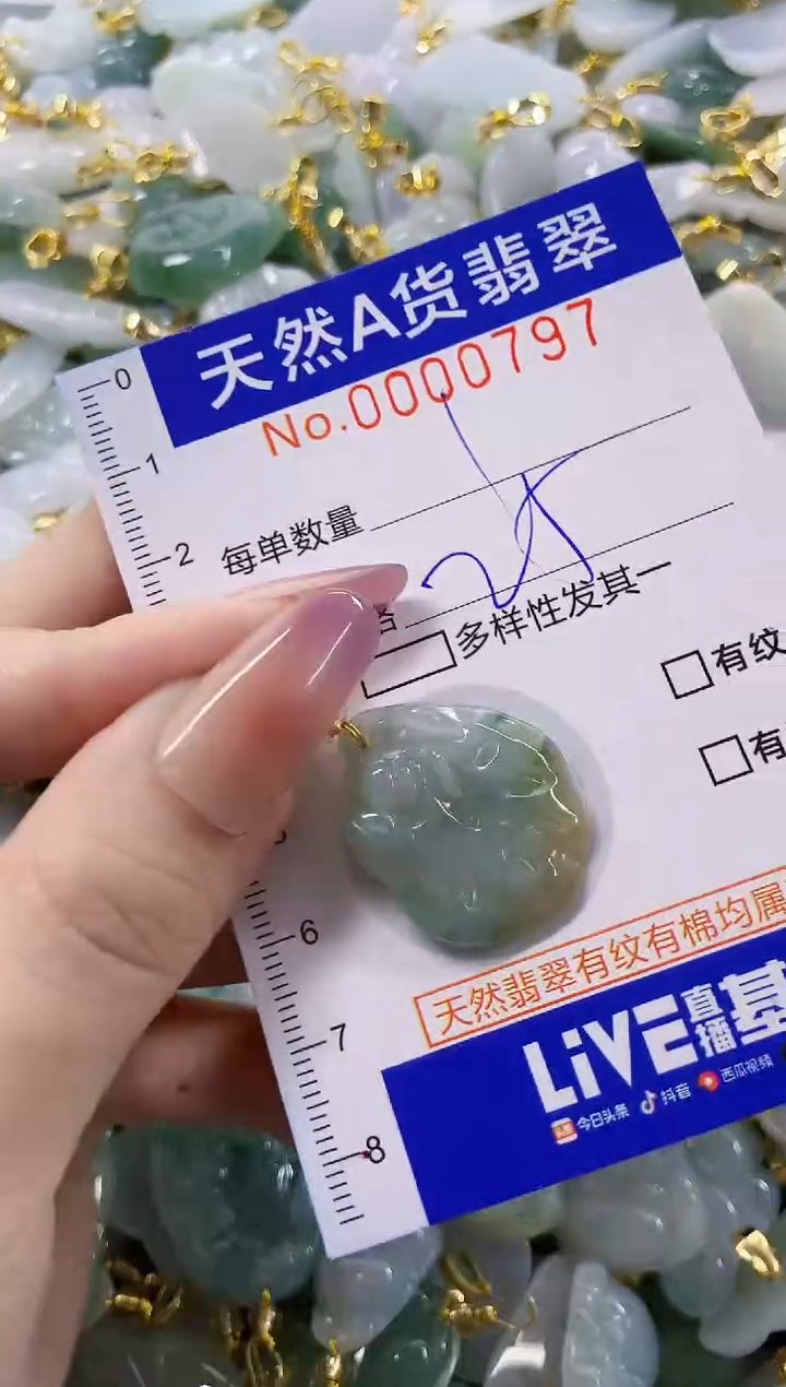 颈饰未镶嵌翡翠天然A货翡翠